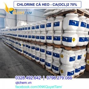 CHLORINE CÁ HEO - CHLORINE 70% - CALCIUM HYPOCHLORIDE CA(OCL)2
